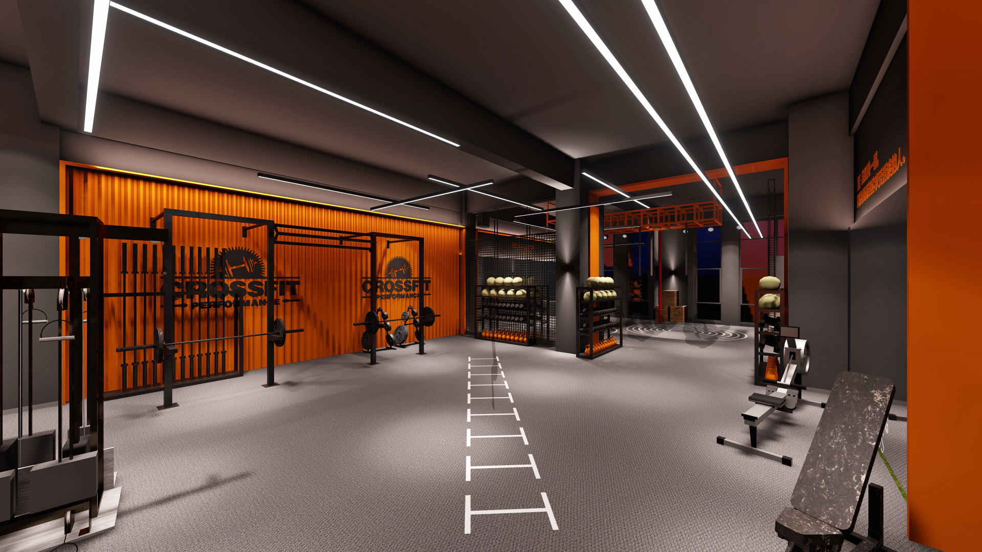 ME+梦想健身工作室 空间设计